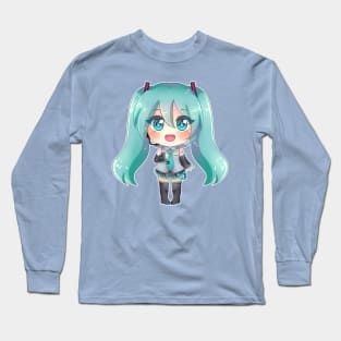 VOCALOID Hatsune Miku chibi Long Sleeve T-Shirt